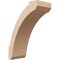 Ekena Millwork 5-inch W x 10-inch D x 14-inch H Lafayette Rough Cedar Woodgrain TimberThane Knee Brace, Primed BRCUR05X10X14LFTRCPR - alternate 1